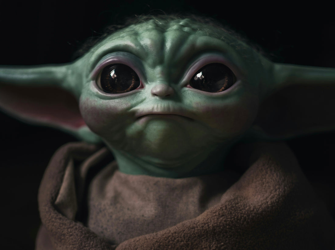 cute alien face close up