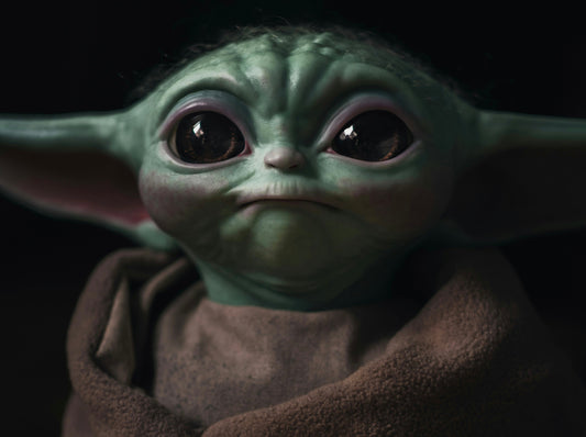 cute alien face close up